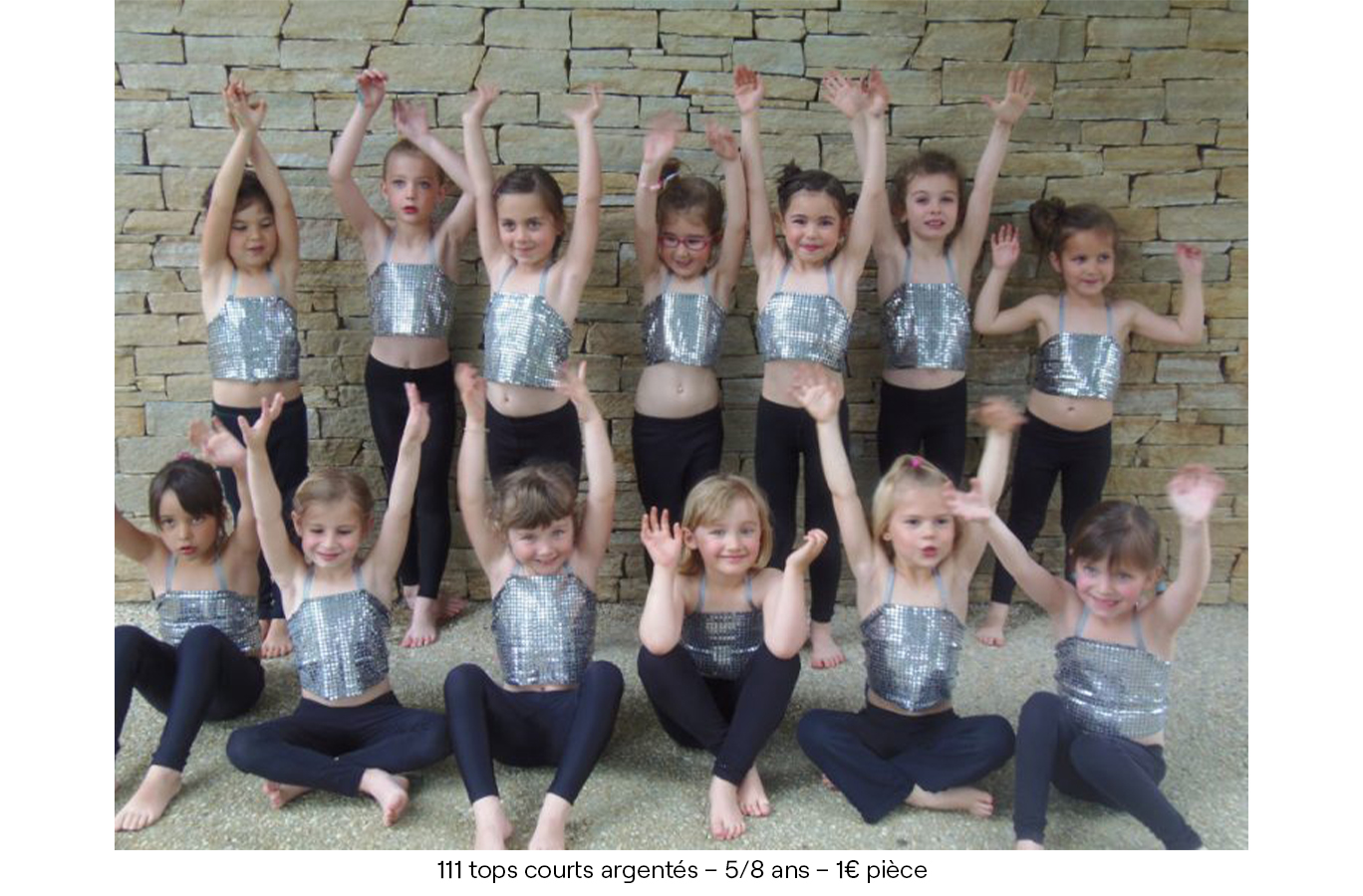 111 tops courts argentés – 5:8 ans – 1€ pièce copie