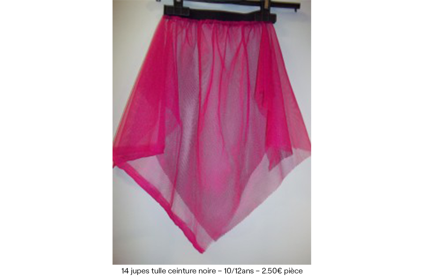 14 jupes tulle ceinture noire – 10:12ans – 2€50 pièce copie