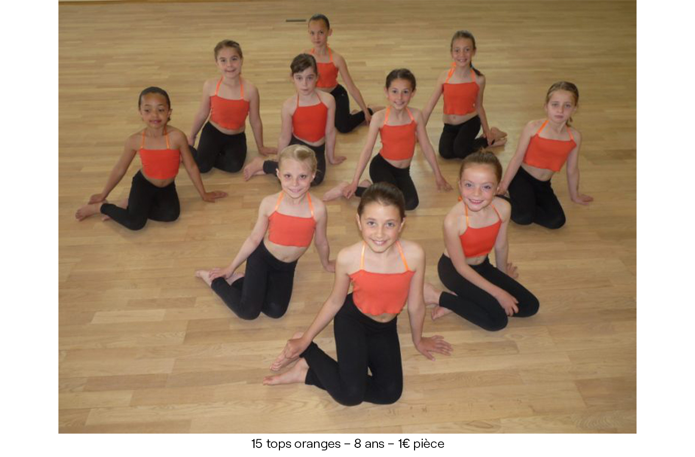 15 tops oranges – 8 ans – 1€ pièce copie