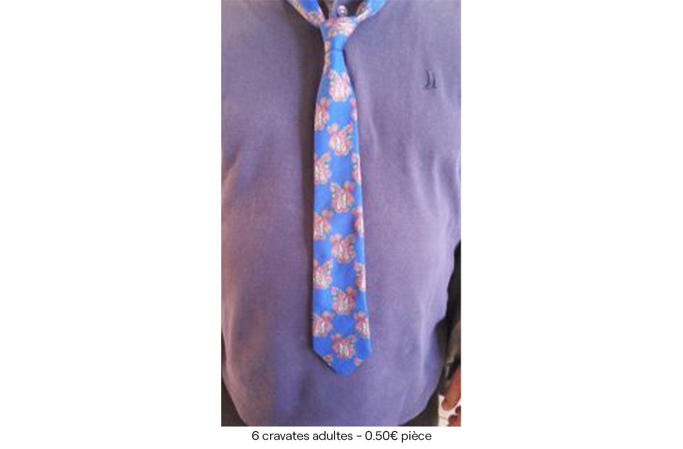 6 cravates adultes -0.50€ pièce copie