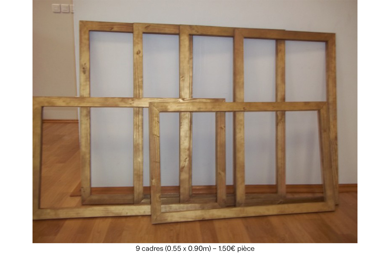 9 cadres (0.55 x 0.90m) – 1€50 (pièce) copie