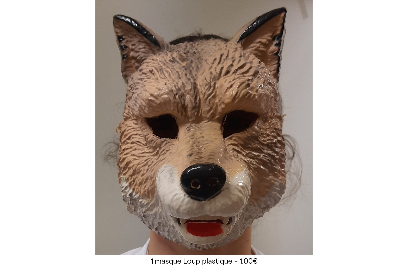 1 masque Loup plastique - 1.00€
