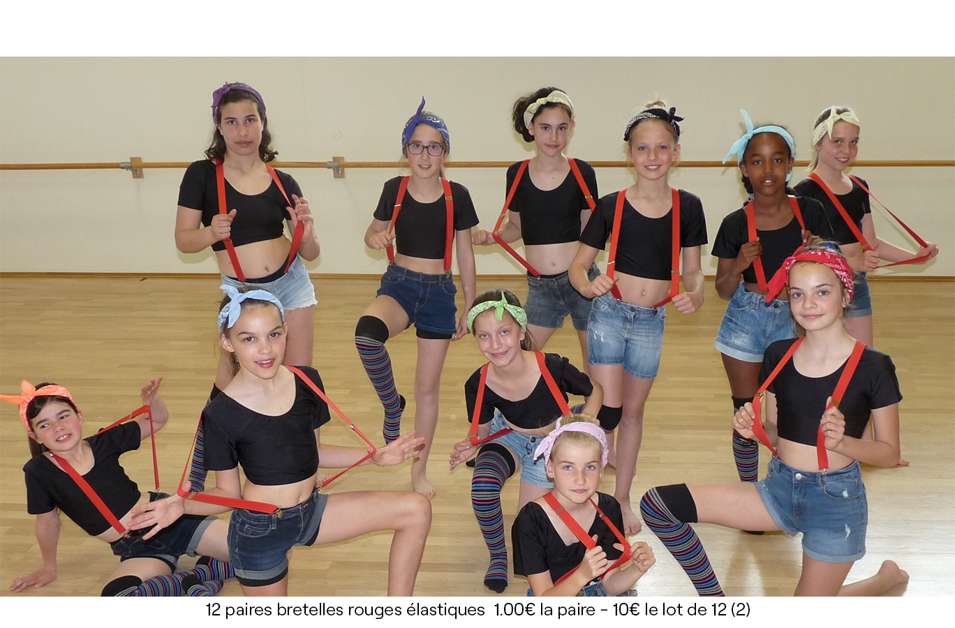 12 paires bretelles rouges élastiques 1.00€ la paire -10€ le lot de 12 (2)