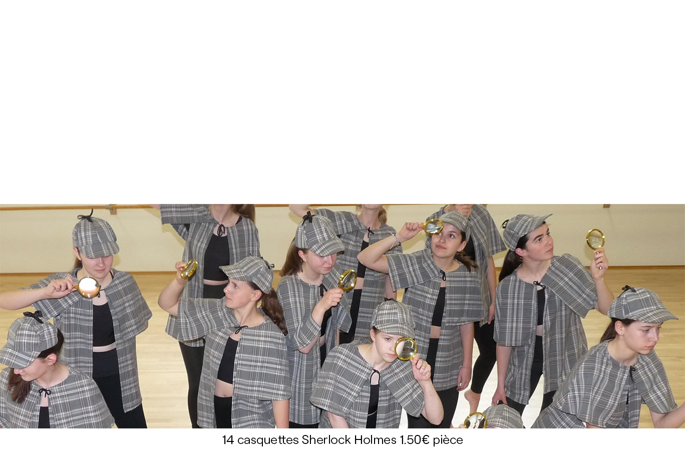 14 casquettes Sherlock Holmes 1.50€ pièce