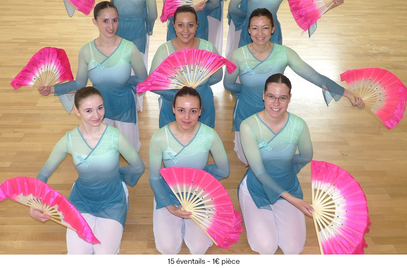 15 éventails 1.00€ pièce