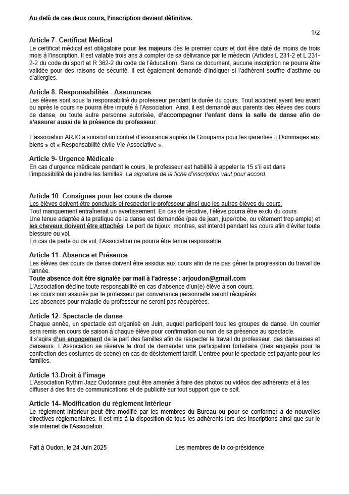Règlement Intérieur ARJO Saison 2526_2