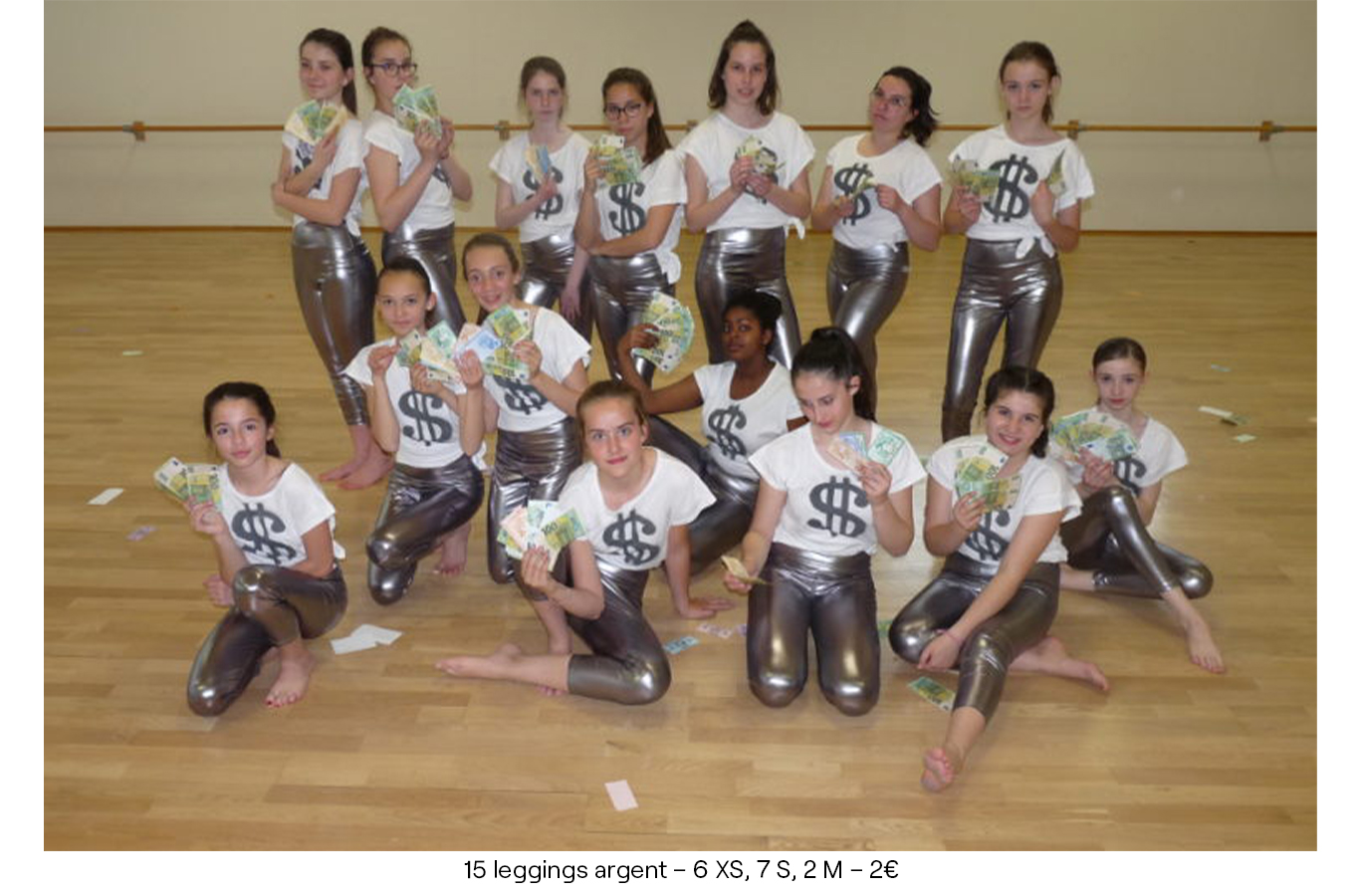 15 leggings argent – 6XS, 7S, 2M – 2.00€ copie
