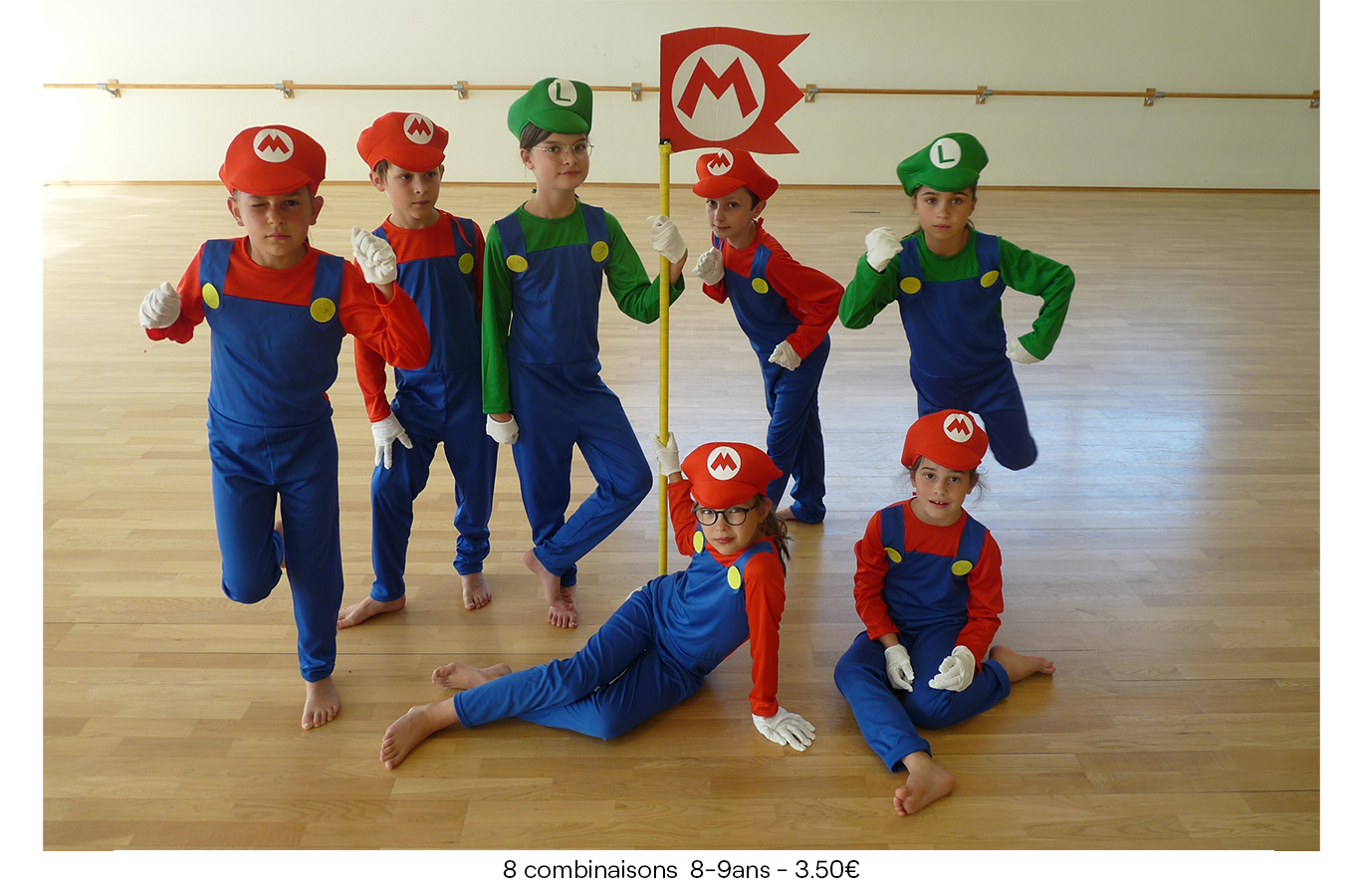 8 combinaisons 8-9ans 3.50€