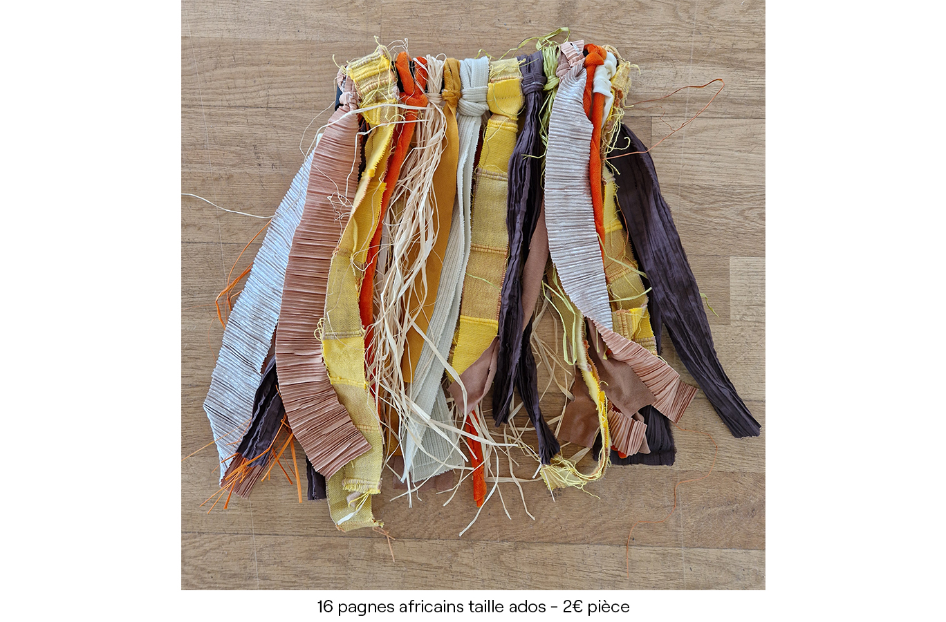 16 pagnes africains taille ados - 2€ pièce