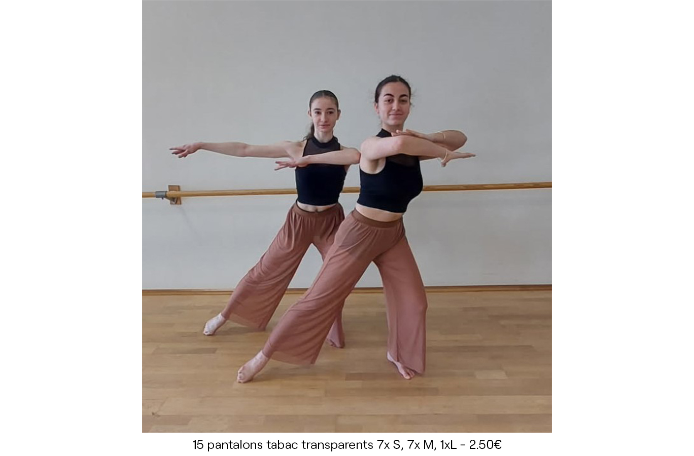 15 pantalons tabac transparents 7x S, 7x M, 1xL - 2.50€