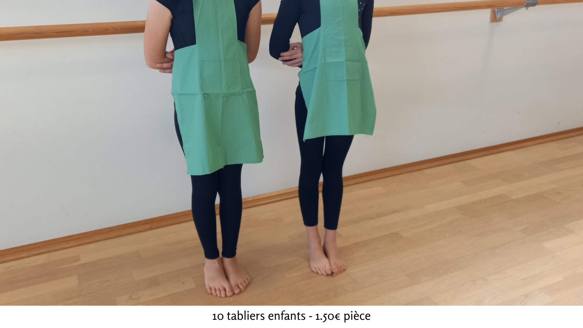 10 tabliers enfants 1.50€ pièce